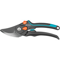 GARDENA Gartenschere PremiumCut Pro Flex grau/türkis, Bypass, Griffweite stufenlos einstellbar