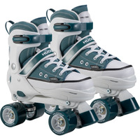 HUDORA Roller Skates Gr. 36-39, Rollschuhe blau/weiß, Sneaker-Look