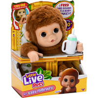 Moose Toys Little Live Pets - Mein kleiner Affe Mango, Kuscheltier 