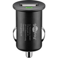 goobay Auto-Ladegerät 5 Watt schwarz, 1x USB-A, 12 / 24 Volt