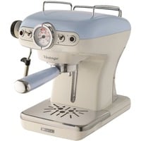 Ariete Amerikanische Vintage , Espressomaschine beige/hellblau