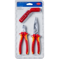 KNIPEX Elektro-Installationsset, 3-teilig, Zangen-Set rot/gelb