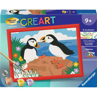 Ravensburger CreArt - Papageientaucher, Malen 
