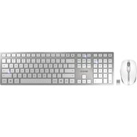 CHERRY DW 9100 SLIM, Desktop-Set weiß/silber, EU-Layout (QWERTY), SX-Scherentechnologie