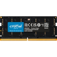 Crucial SO-DIMM 16 GB DDR5-4800 , Arbeitsspeicher schwarz, CT16G48C40S5
