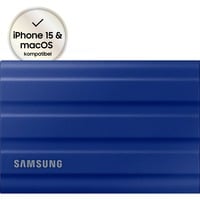 SAMSUNG Portable SSD T7 Shield 1 TB, Externe SSD blau, USB-C 3.2 Gen 2 (10 Gbit/s), extern