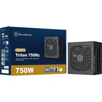 SilverStone Triton 750Rz, PC-Netzteil schwarz, 1x 12-Pin High Power GPU, 3x PCIe, Kabelmanagement, 750 Watt