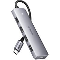 UGREEN USB-C Hub (4-Port, USB 3.0, OTG), USB-Hub grau