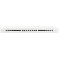 Digitus 19" CAT 6a Patch Panel, Patchpanel grau