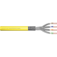 Digitus Professional Cat.7a S/FTP Verlegekabel simplex, Cca gelb, 500 Meter Trommel