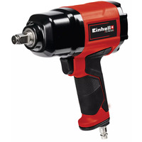 EINHELL Druckluft-Schlagschrauber TC-PW 610 schwarz/rot, Lösemoment 610 Nm, 1/2", inkl. 10 Stecknüsse