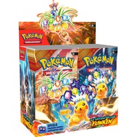 Pokémon-TCG: Karmesin & Purpur – Stürmische Funken - Booster Display, Sammelkarten