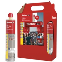 fischer Injektionsmörtel FIS VL 300 T Sixpack grau, 6 Kartuschen mit je 300ml