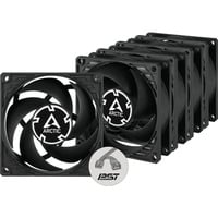 ARCTIC P8 PWM PST, Gehäuselüfter schwarz, 5er Pack, 80 mm