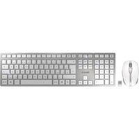 CHERRY DW 9100 SLIM, Desktop-Set weiß/silber, CZ-Layout, SX-Scherentechnologie