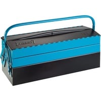 Hazet Metall-Werkzeugkasten 190/79, mit Inlays, Werkzeug-Set blau/schwarz, mit Vorhängeschloss, 79-teilig