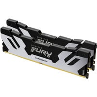 Kingston FURY DIMM 48 GB DDR5-8000 (2x 24 GB) Dual-Kit, Arbeitsspeicher silber/schwarz, KF580C38RSK2-48, Renegade, INTEL XMP