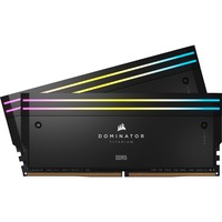 Corsair DIMM 64 GB DDR5-6000 (2x 32 GB) Dual-Kit, Arbeitsspeicher schwarz, CMP64GX5M2B6000C30, Dominator Titanium, INTEL XMP