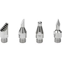 Dremel VersaTip Zubehörset für Brandmalerei (204), Lötkolben silber, 4 Stück
