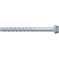 fischer Betonschraube UltraCut FBS 5x70 35/25 Sechskant mit U-Scheibe 100 Stück, galvanisch verzinkter Stahl