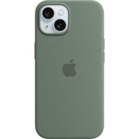 Apple Silikon Case mit MagSafe, Handyhülle dunkelgrün, iPhone 15