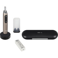 Braun Oral-B iO Series 10 , Elektrische Zahnbürste gold/schwarz, Lunar Gold