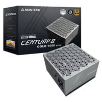 Montech CENTURY II 1050, PC-Netzteil silber, 1x 12-Pin High Power GPU, 6x PCIe, Kabelmanagement, 1050 Watt