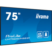 iiyama ProLite LH7565UHSB-B1, Public Display schwarz, UltraHD/4K, IPS, WiFi, Fernbedienung