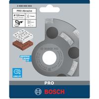 Bosch PRO Abrasive Diamant-Topfscheibe, Ø 125mm, Schleifscheibe Bohrung 22,23mm, für Beton- und Winkelschleifer