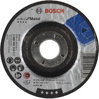 Bosch PRO Metal Schruppscheibe, Ø 115mm, Schleifscheibe Bohrung 22,23mm, A 30 T BF, gekröpft