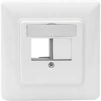 Digitus Frontplatte und Einbaurahmen für Multimedia / Keystone Module weiß