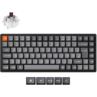 Keychron K2 Max, Gaming-Tastatur schwarz/grau, DE-Layout, Keychron Super Brown, Aluminiumrahmen, RGB