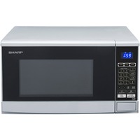 SHARP R670S, Mikrowelle silber/schwarz