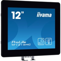 iiyama TF1215MC-B1, LED-Monitor 31 cm (12.1 Zoll), schwarz, XGA, IPS, Touchscreen, IP65