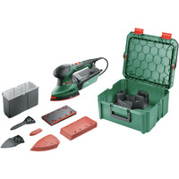 Bosch Multischleifer PSM 200 AES + 29-teiliges Zubehör-Set grün, 200 Watt, SystemBox