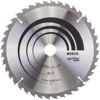 Bosch PRO Wood Kreissägeblatt, Ø 254mm, 40Z Bohrung 30mm, für Kapp- & Gehrungssägen