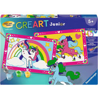 Ravensburger CreArt Junior - Zauberponys mit Regenbogen, Malen