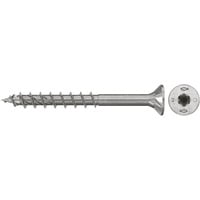 fischer Spanplattenschraube PowerFast II 5,0x45 Senkkopf TX 200 Stück, mit Teilgewinde, Edelstahl A2