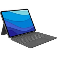 Logitech Combo Touch für iPad Pro 12,9 Zoll (5./6. Generation), Tastatur grau, DE-Layout