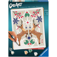 Ravensburger CreArt - Weihnachtlicher Hirsch, Malen