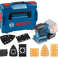 Bosch Akku-Schwingschleifer GSS 18V-10 Professional blau, ohne Akku und Ladegerät, in L-BOXX