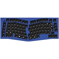 Keychron Q10 Barebone ISO Knob, Gaming-Tastatur blau, Alice Layout, Hot-Swap, Aluminiumrahmen, RGB