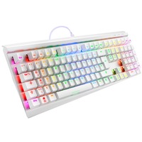 Sharkoon SKILLER SGK40, Gaming-Tastatur weiß, DE-Layout, Huano Red