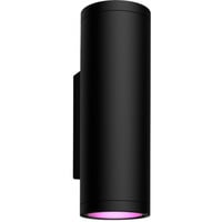 Philips HUE White & Color Ambiance Impress Outdoor Wandleuchte (Niedervolt), LED-Leuchte schwarz