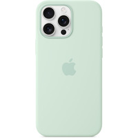 Apple Silikon Case mit MagSafe, Handyhülle hellgrün, iPhone 16 Pro Max