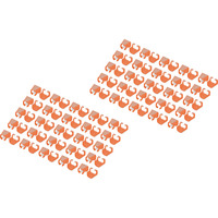 Digitus Farbclips für Patchkabel -  Orange, Abdeckung orange