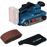 Bosch Professional Akku-Bandschleifer GBS18V-75 Professional solo, 18Volt blau/schwarz, ohne Akku und Ladegerät, in L-BOXX