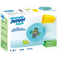 PLAYMOBIL 71688 Junior Aqua: Wasserwirbelrad mit Babyhai, Konstruktionsspielzeug
