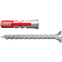 fischer Dübel DuoPower ETA 8x40 FPF II hellgrau/rot, 50 Stück, mit Schraube
