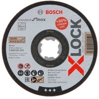 Bosch PRO Stainless Steel and Metal X-LOCK Trennscheibe, Ø 125mm Bohrung 22,23mm, WA 60 T BF, gerade
